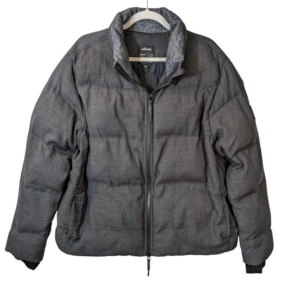 Allbirds The Puffer Jacket XL Grey Merino Wool Sustainable Winter Coat Gorpcore - Picture 2 of 13